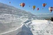 Hot air balloon tour in Pamukkale