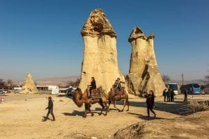 Camel riding in Cappadocia