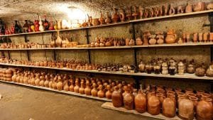 Pottery shop hand made terracotta pots